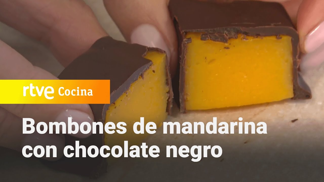 Bombones de mandarina con chocolate negro de la chef Marta Verona - Saber Vivir | RTVE Cocina