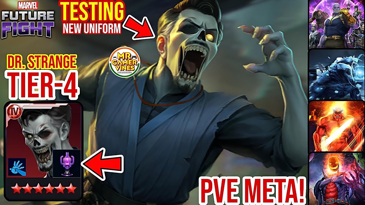 (PVE META) Doctor Strange TIER-4 😲 New Uniform WBL, ABX, ABL, GBR Testing | Marvel Future Fight