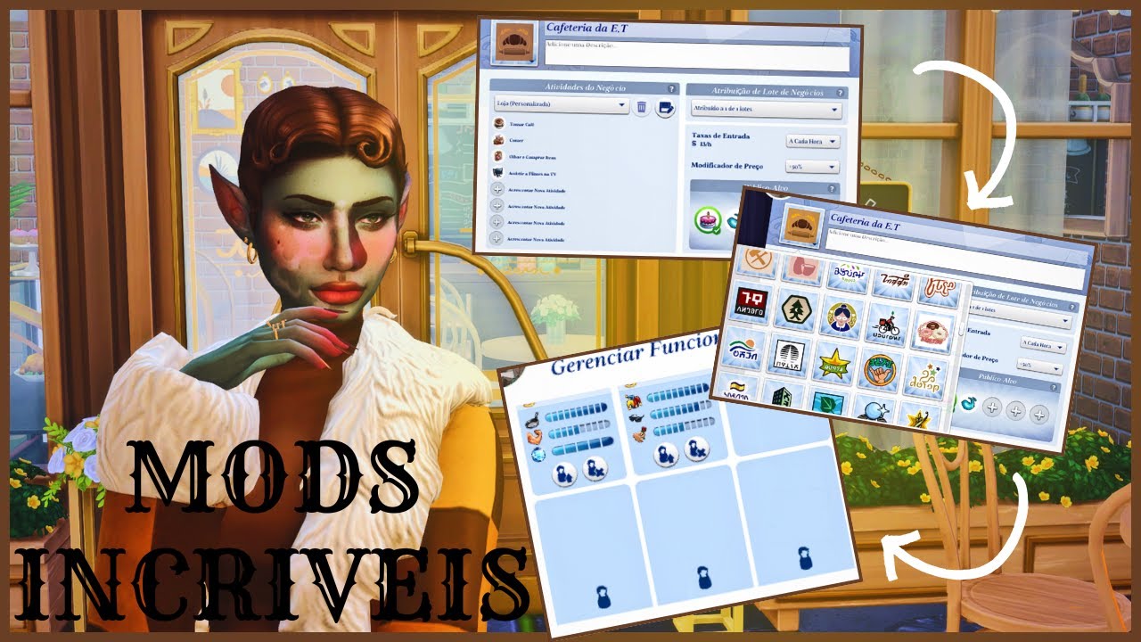 ✨5 MODS INCRIVEIS PARA A NOVA EXPANÇÃO ÓCIO E NEGÓCIOS THE SIMS 4 ✨- Deusa Gren💚-THE SIMS 4