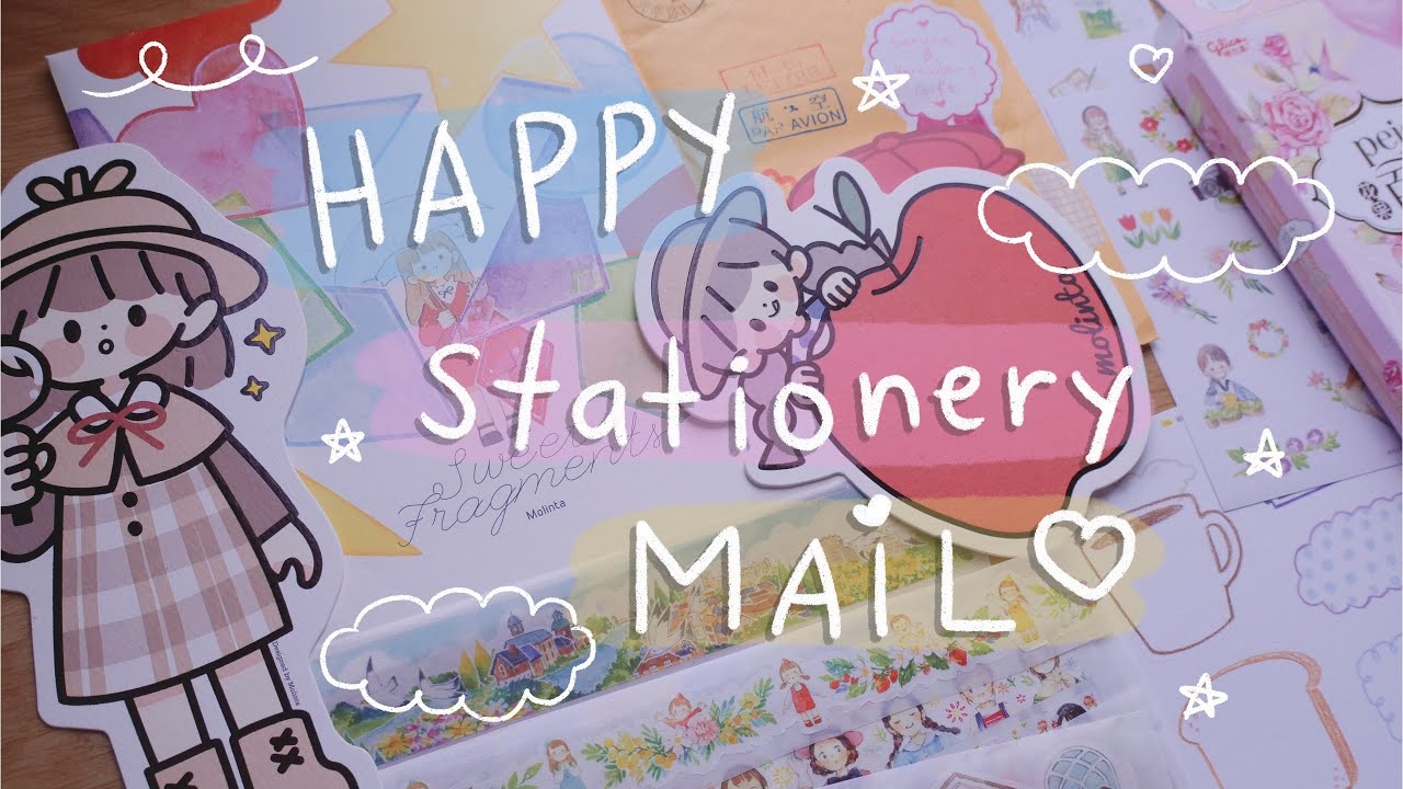 Opening Happy Stationery Mail From China (Molinta Art) 🌷| Rainbowholic