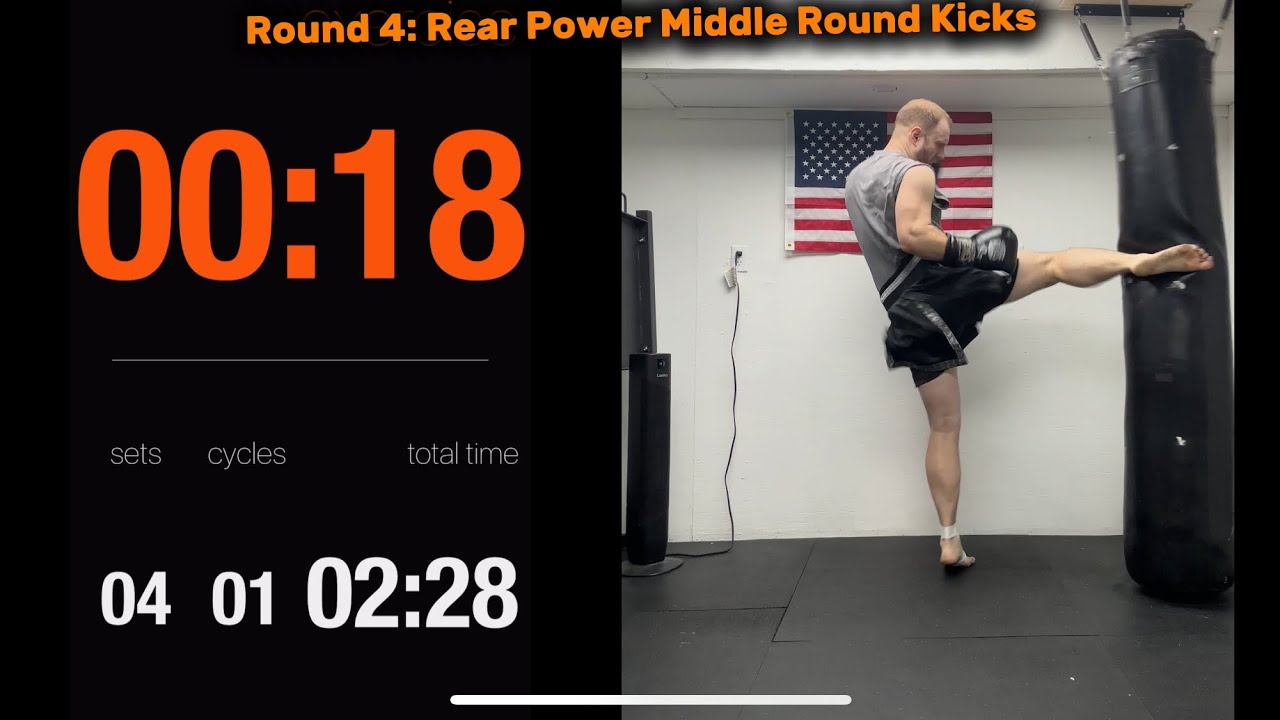 Intense At Home Kickboxing Workout (Tabata Rounds)