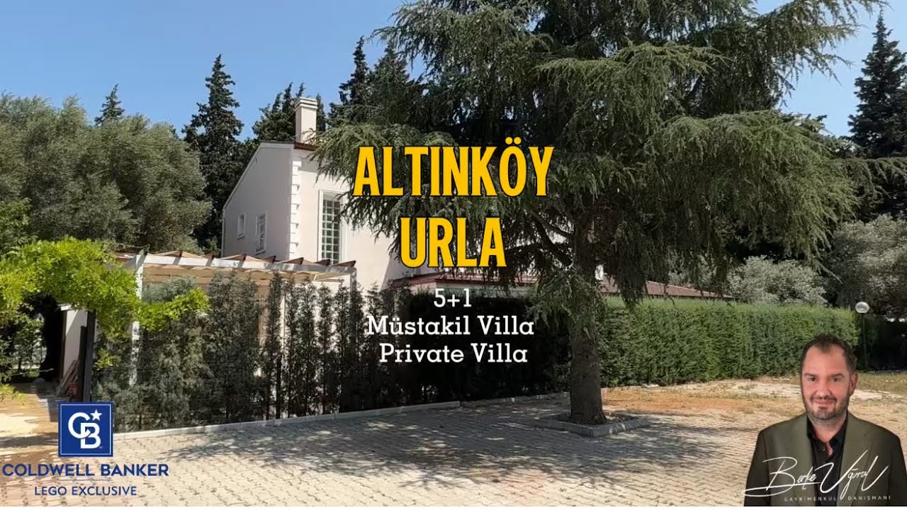 Urla Altınköy Çiftlik Evlerinde 5+1 Bodrumlu Dubleks Tam Müstakil Villa