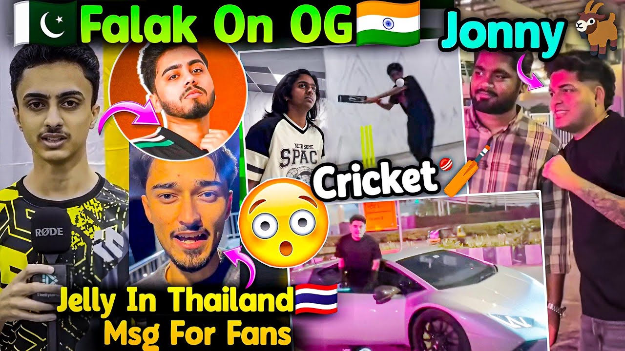 🇵🇰Pakistani Player Falak On OG🇮🇳 Jelly In Thailand🚨 Message For Fans😲 GodLike Cricket💛