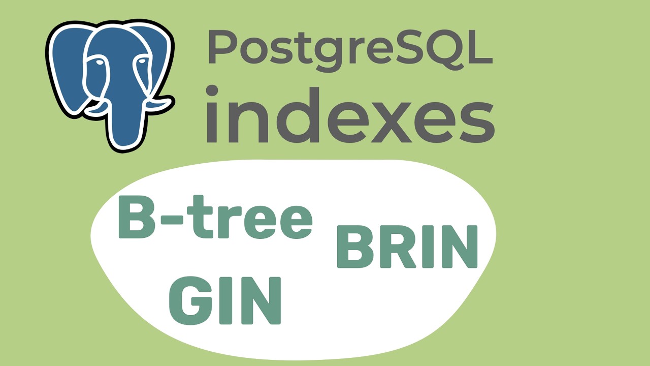 PostgreSQL indexes - B-Tree, GIN, BRIN. What's the difference? Easy explanation.