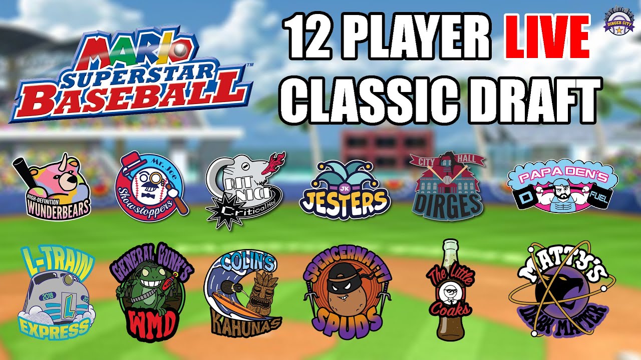 DINGER CITY CLASSIC 3 XL LIVE DRAFT! 12 TEAM CLASSIC FORMAT
