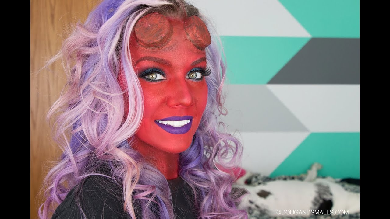 Hellboy / Hellgirl Halloween Makeup Tutorial
