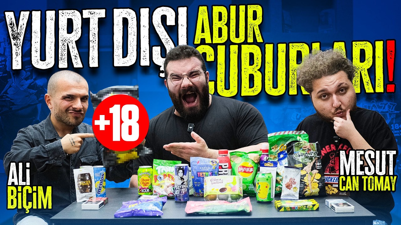 EEEEN İLGİNÇ YURT DIŞI ABUR CUBURLARINI DENEDİK! @Ali Biçim @Mesut Can Tomay