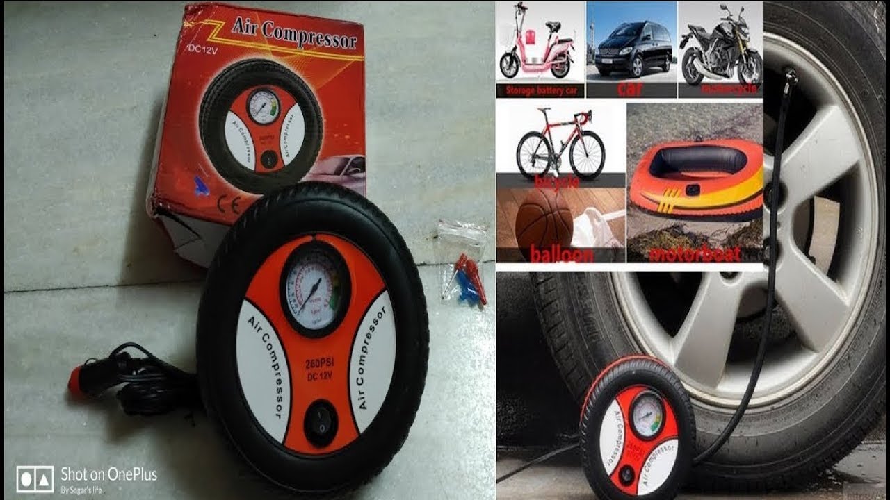 Mini Portable Inflatable Electric Air Pump | Unboxing | Setup | Demo | Gixxer SF