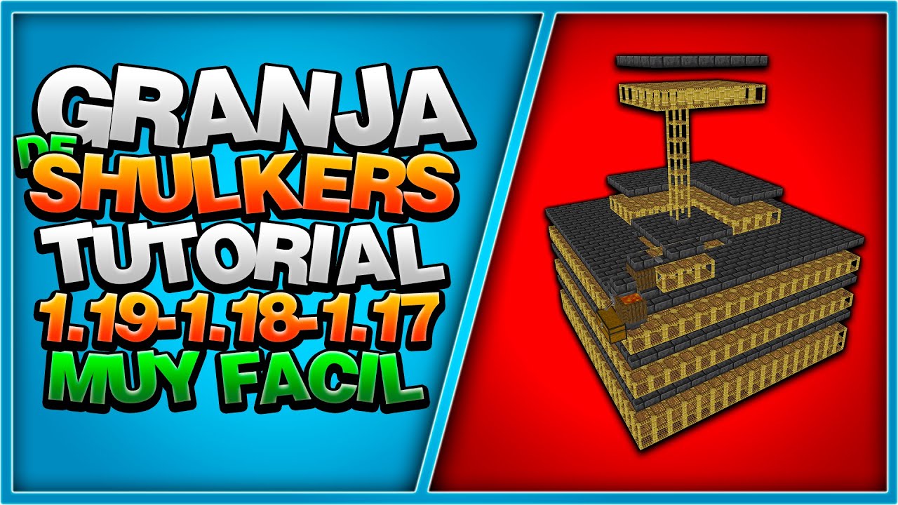 Granja de Shulkers MUY FACIL (SIN CARPET MOD) - Tutorial Minecraft 1.20.1 - 1.19 - 1.18.2 - 1.17