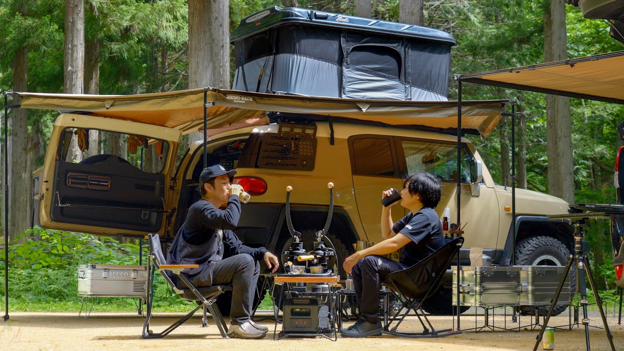 アフォガードとDual Espresso キャンプ 【ひるがの高原キャンプ場】