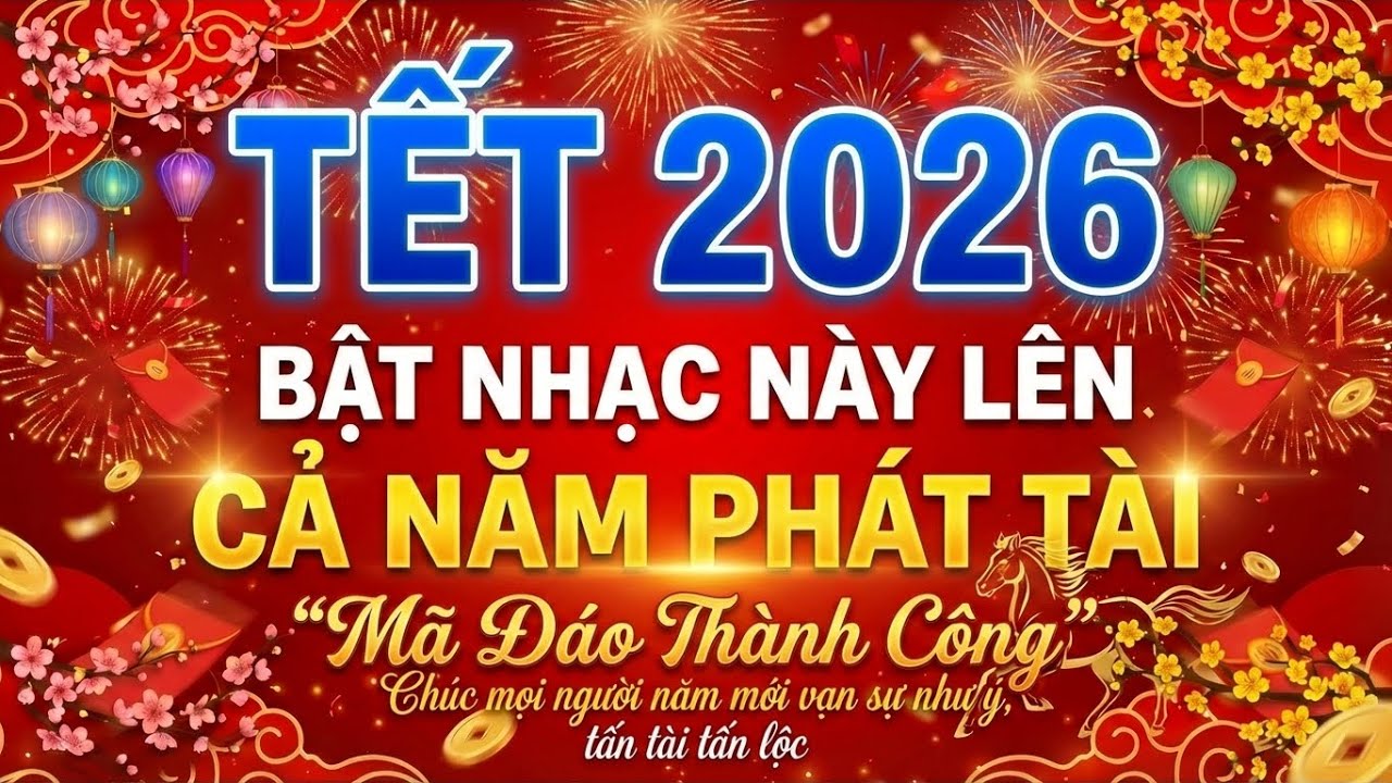 Nhạc Tết 2026 EDM Mới Nhất – Nhạc Xuân Disco Hay Nhất Nghe Là Thấy Tết | Đón Tết Bính Ngọ 2026