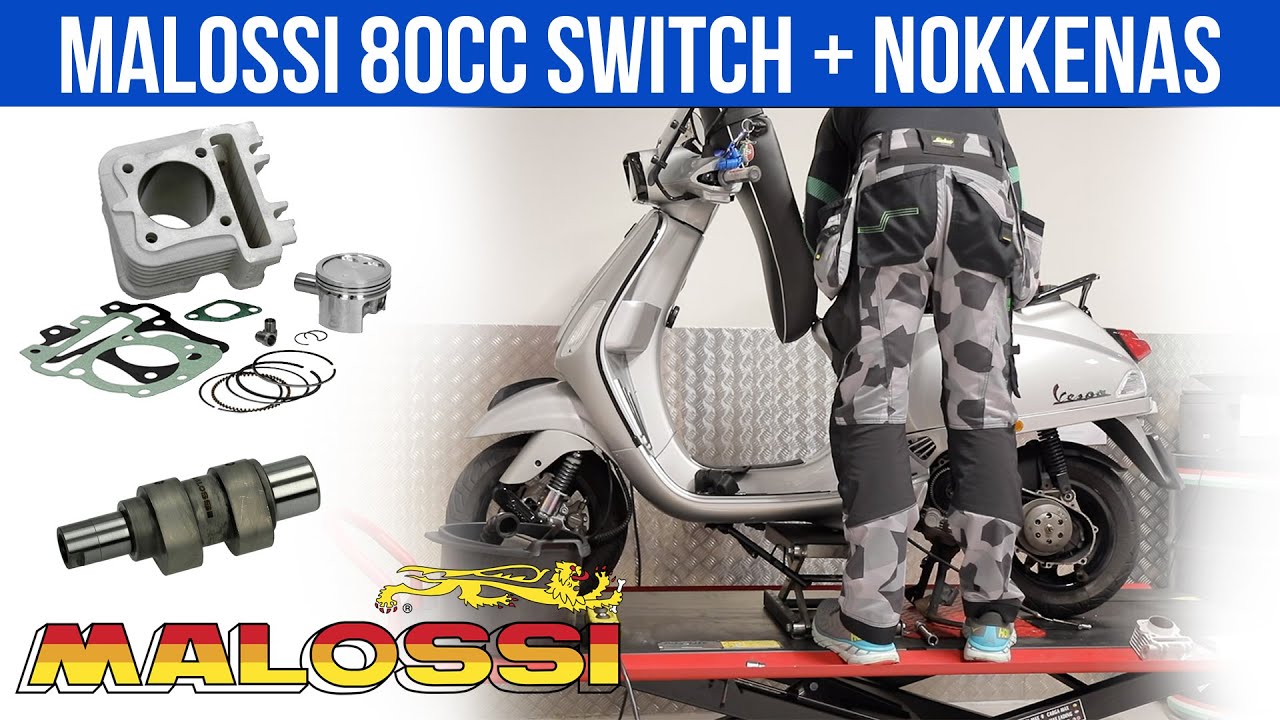MALOSSI 80CC SWITCH + NOKKENAS | DEEL 1
