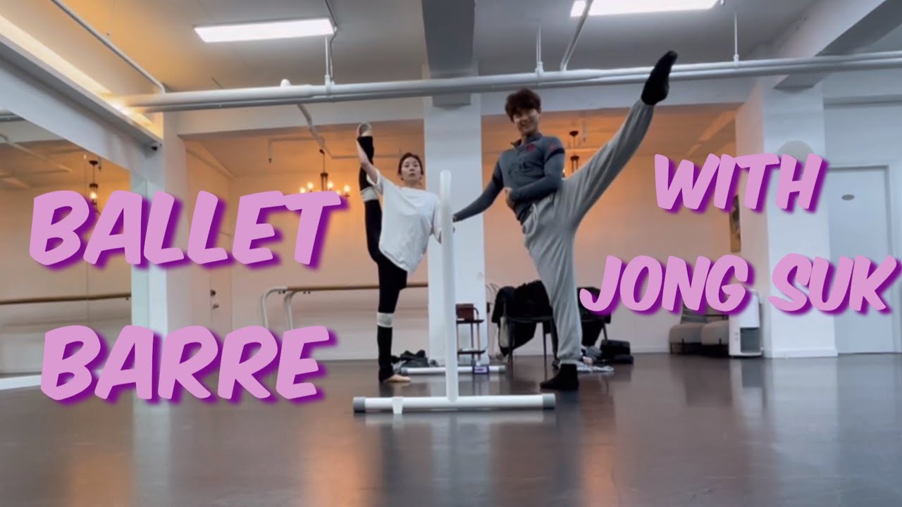 [SUB][Wangzy Ballet] 설날에 먹었으니 발레발레 해야지! 남편과 함께 놀면서 겨우 끝낸 발레 바 😭 여러분도 보면서 함께 하세요 💃🏻(Ballet Barre)