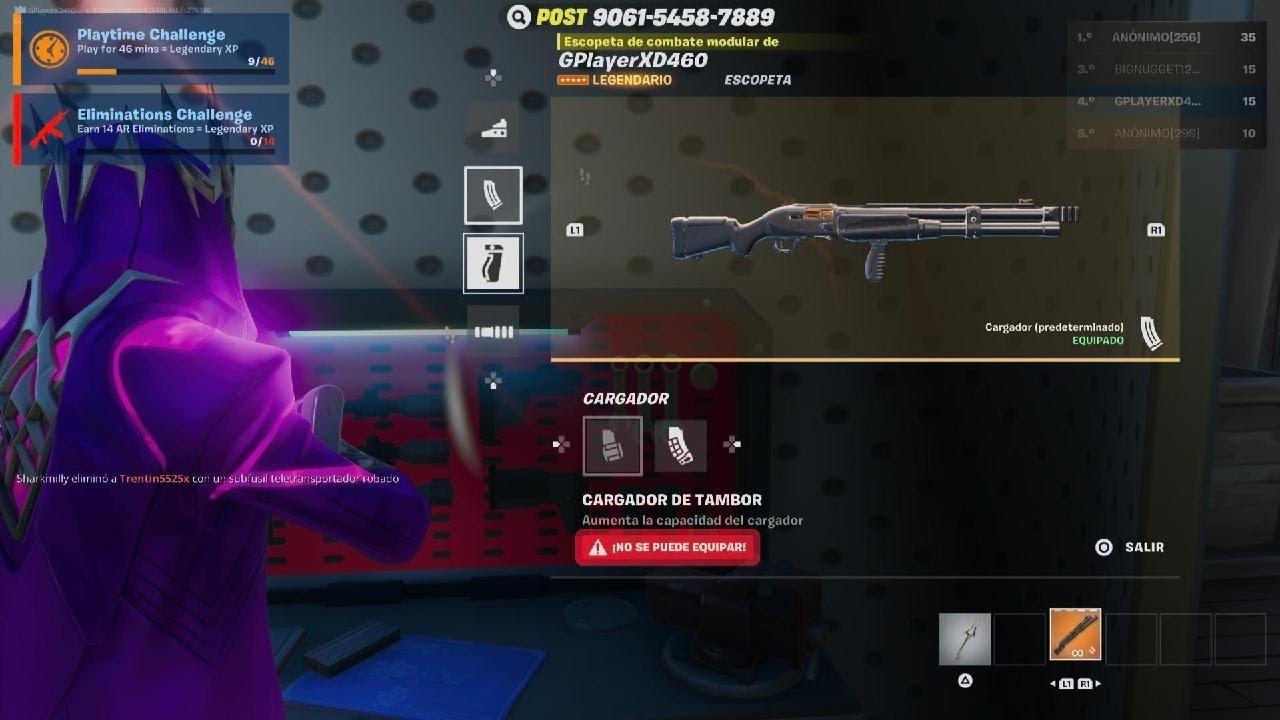 Una Kill con cada escopeta en Fortnite |GPlayer_PS