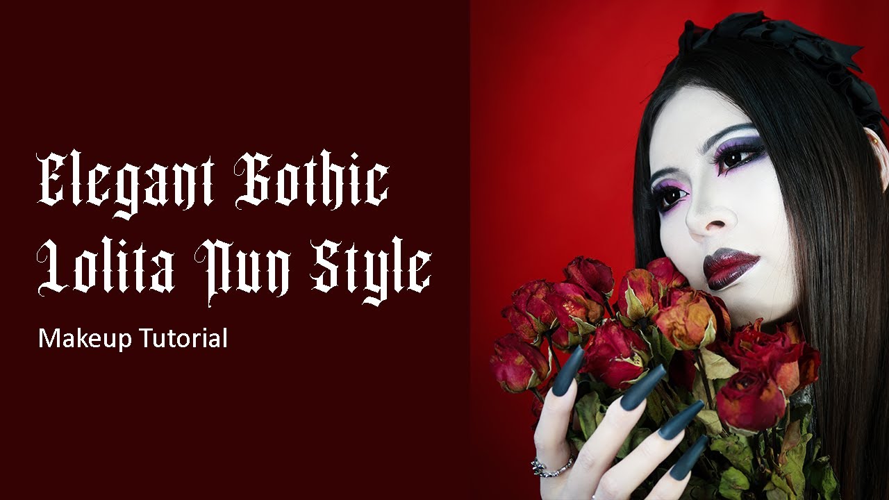 🆕Elegant Gothic Lolita Nun Style Makeup Easy Tutorial 2022 | How To Makeup Tutorial With Pearl Black