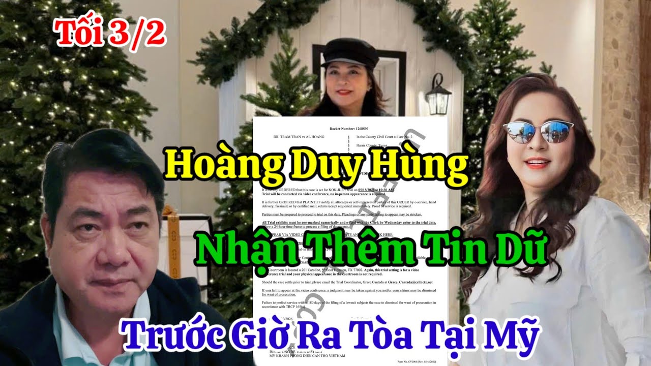 Tối 3/2 Nóng Hoàng Duy Hùng Nhận Thêm Tin Dữ Trước Giờ Ra Tòa