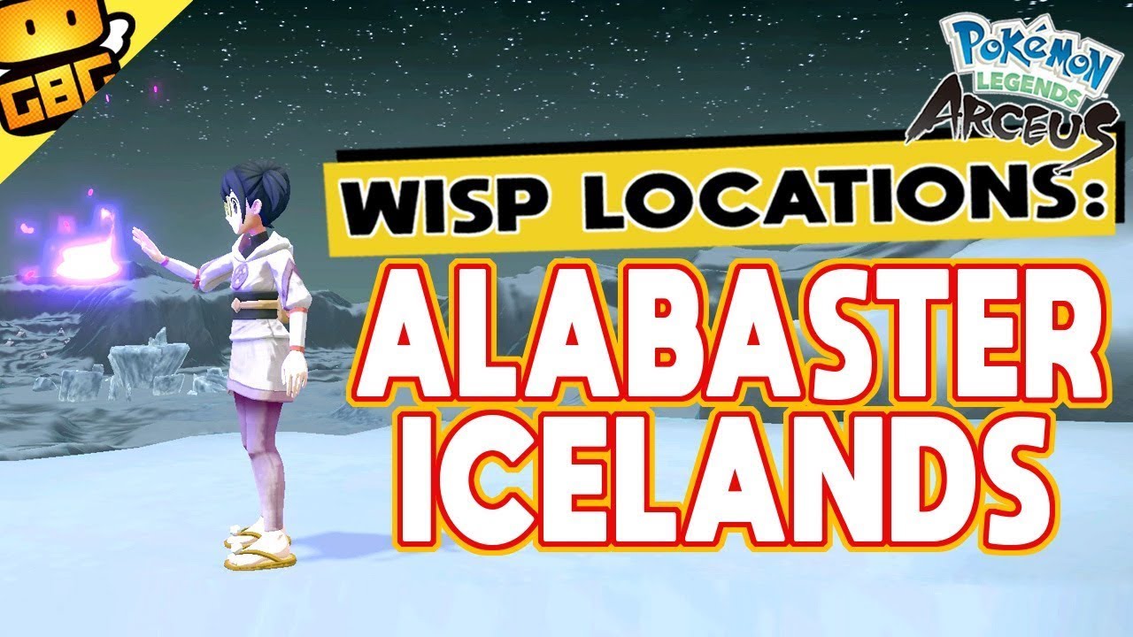 Pokémon Legends: Arceus — все локации Wisp: Alabaster Icelands