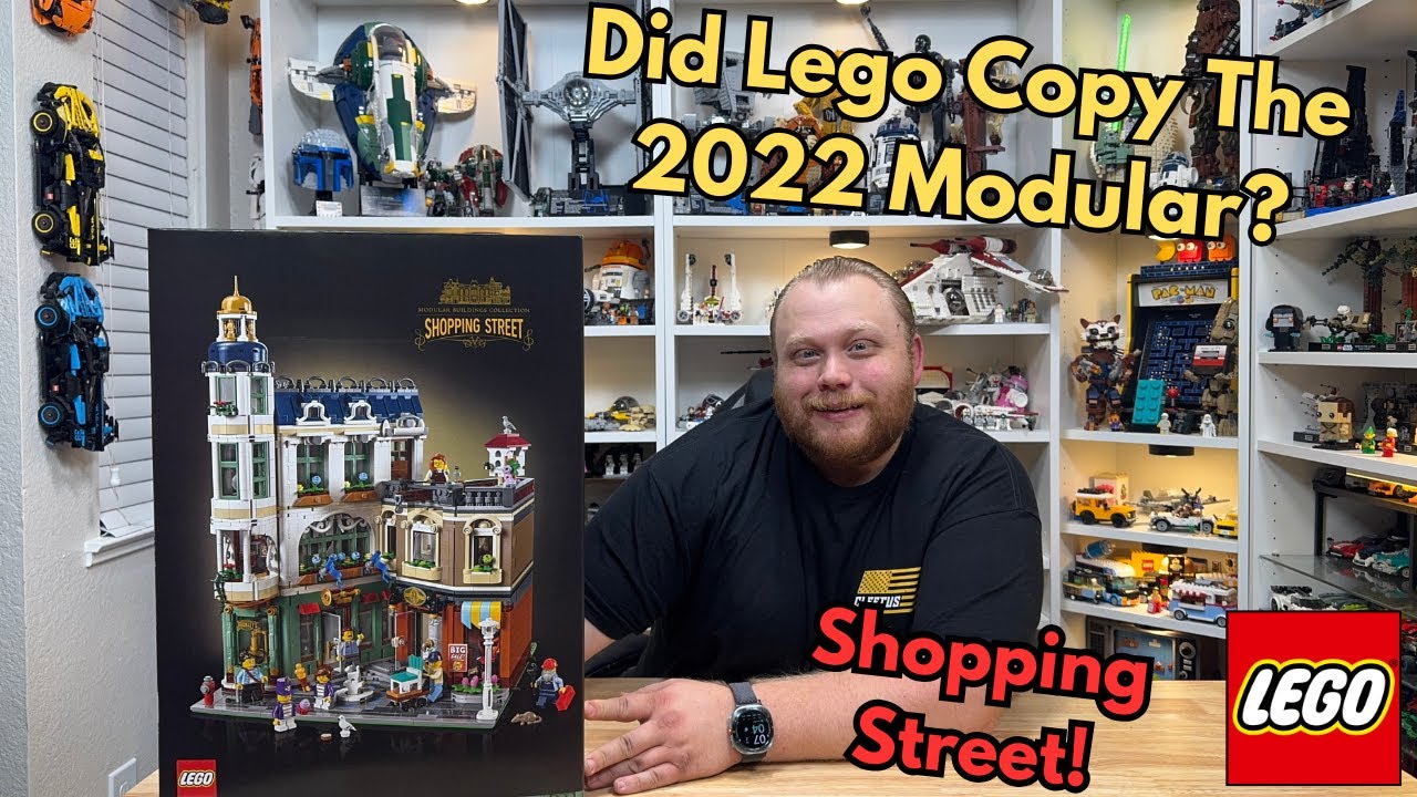 Новый модульный магазин Lego «Торговая улица»! (Но скопировали ли они модель 2022 года?)