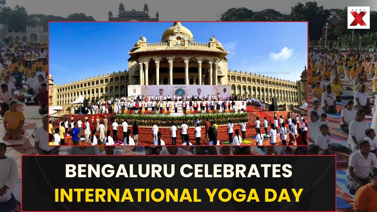 Thousands Join Yoga Day Event At Vidhana Soudha In Bengaluru | NewsX