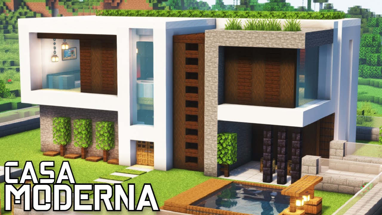CÓMO HACER UNA *CASA MODERNA* DE DISEÑO Tutorial #19