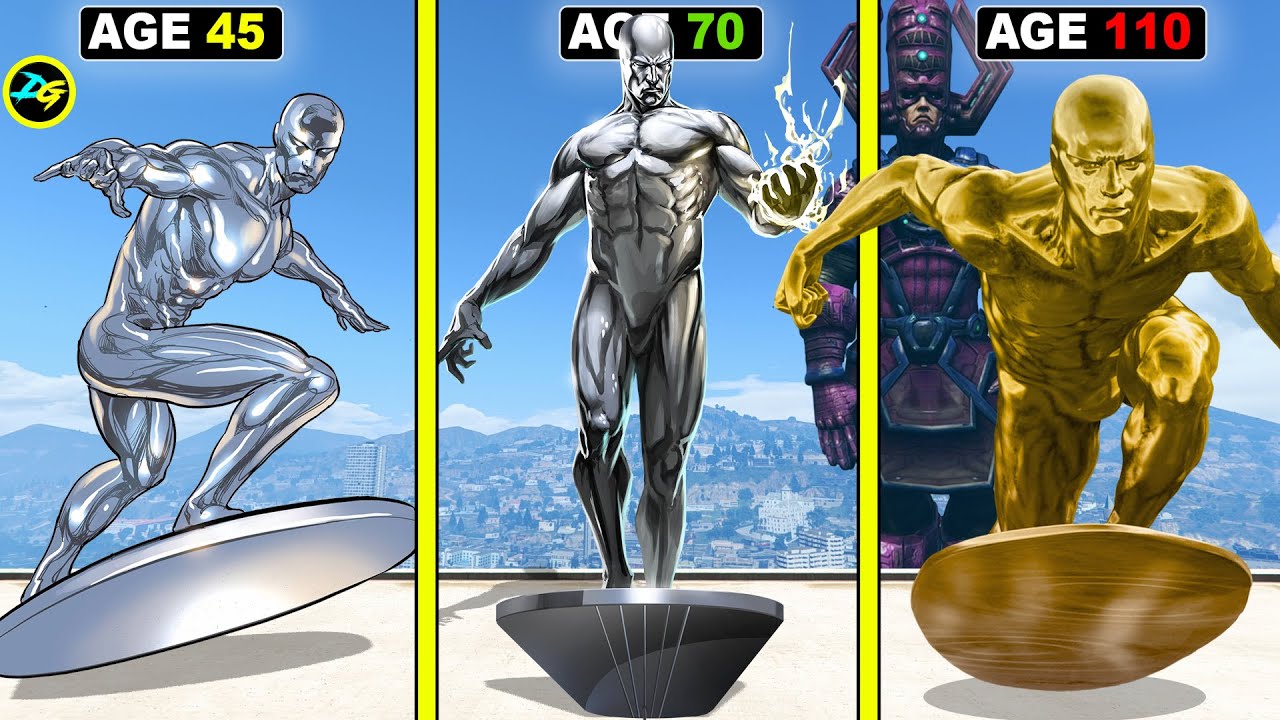 Surviving 99 YEARS As SILVER SURFER in GTA 5