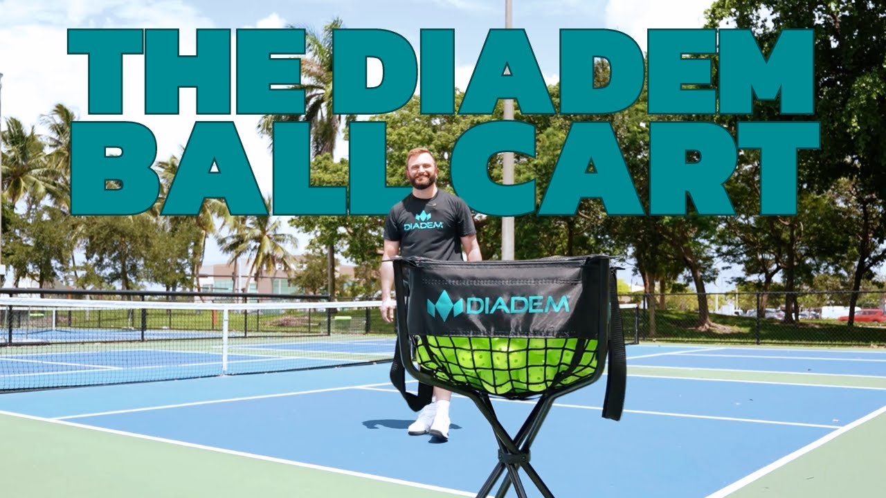 The Diadem Ball Cart | Fits 150 tennis balls OR 100 pickleballs!