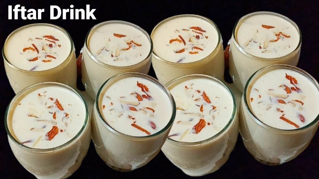 Iftar Special Badam Khajoor Ka Sharbat For Iftar❤ Healthy Almonds And Dates Milkshake | Energy Drink