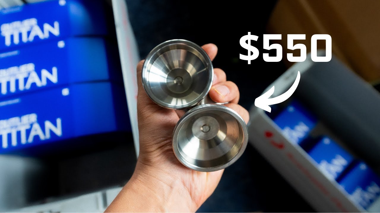 unboxing my 550$ titanium stainless steel yoyo...