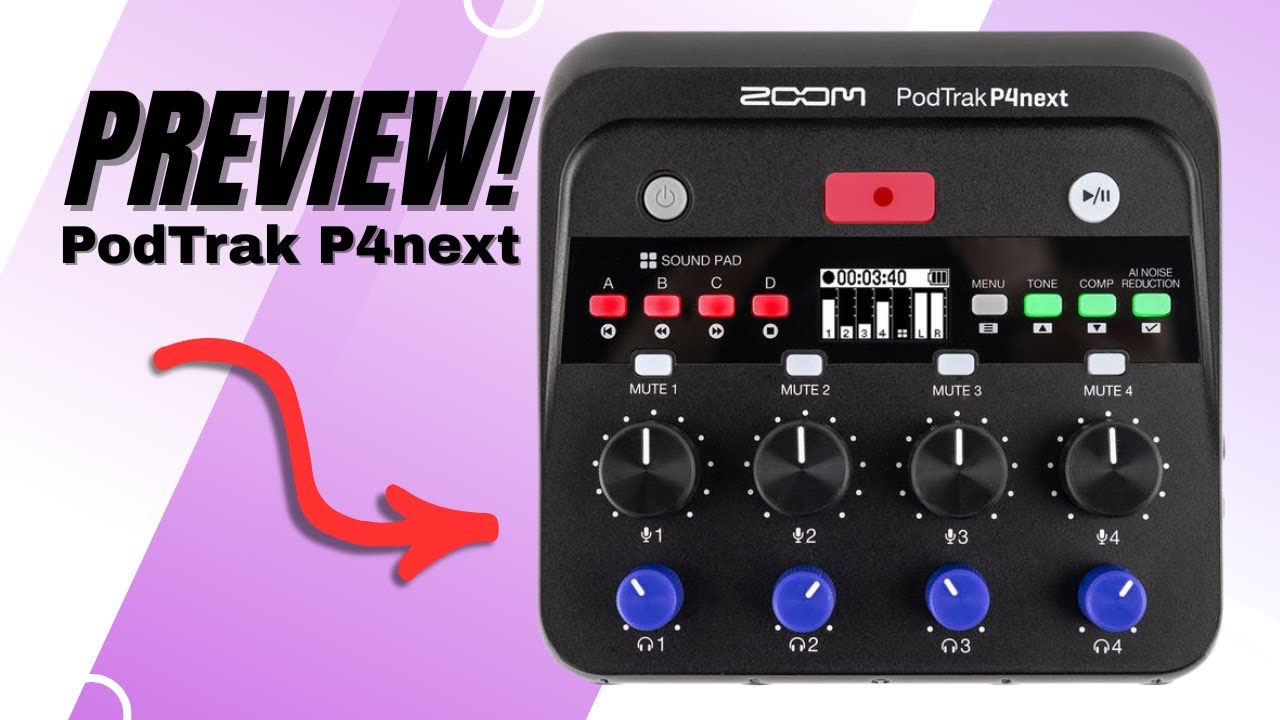 Zoom PodTrak P4next   PREVIEW