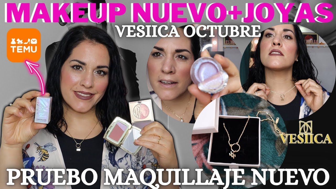🔥MAQUILLAJE NUEVO💄TEMU🧡+JOYAS VESIICA OCTUBRE💍
