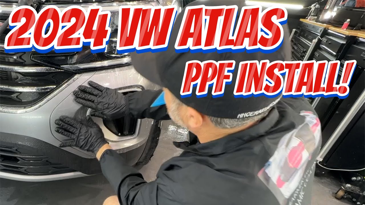 Car paint protection film (PPF/clear bra) installation 2024 VW Atlas || Autobahn Incognito PPF