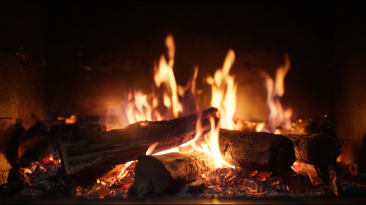 Deep Focus Fireplace Sounds – 10 Hours – No Music