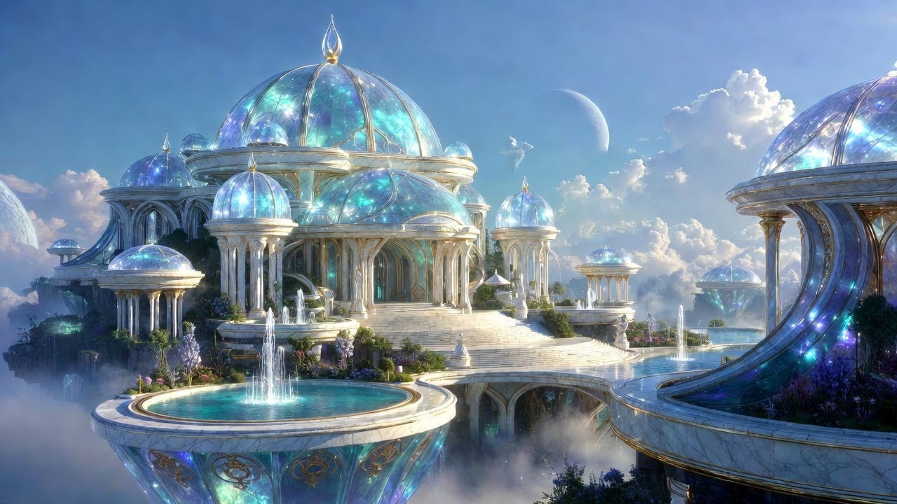 4K Celestial Palace ✨ Divine Dream Architecture | Relaxing Fantasy & Meditation