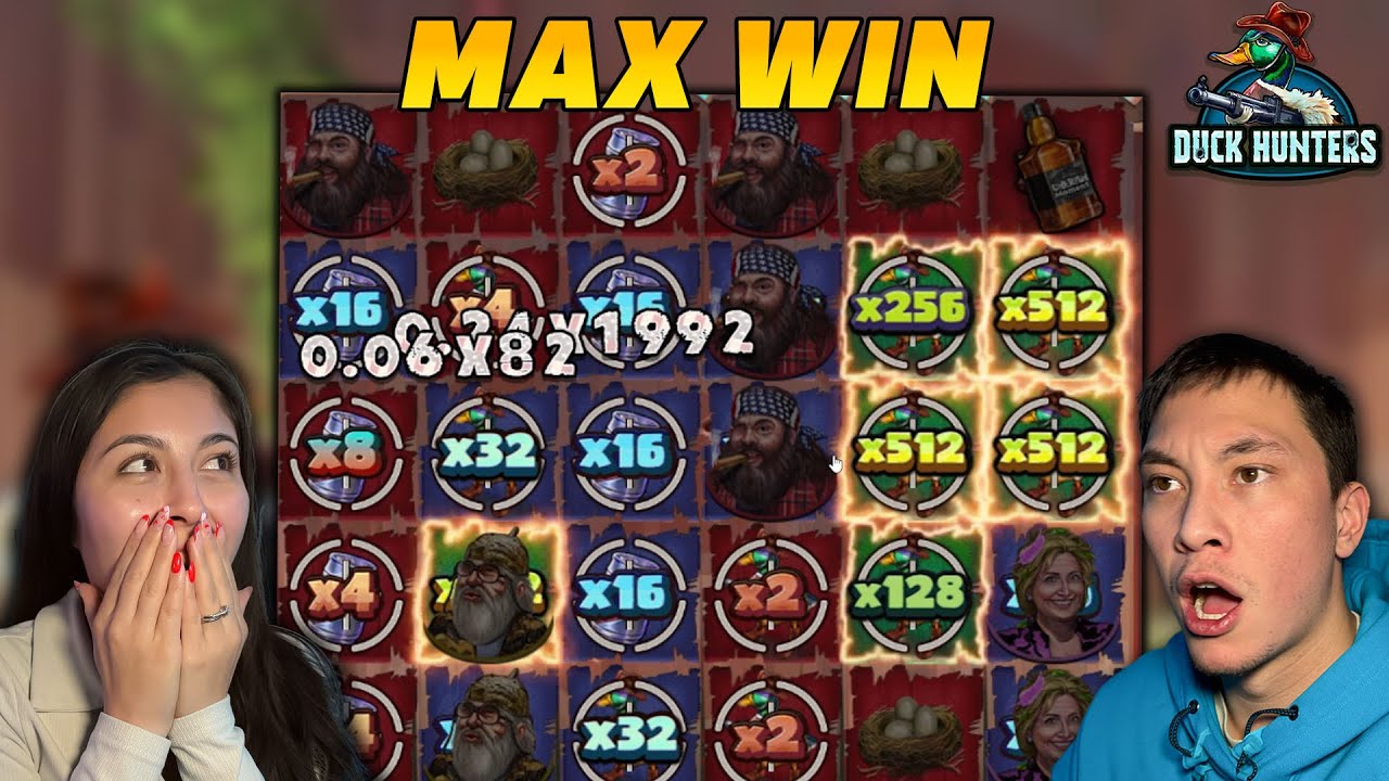 Chasing a MAX WIN on Duck Hunters Slot with our BIGGEST SPINS EVER