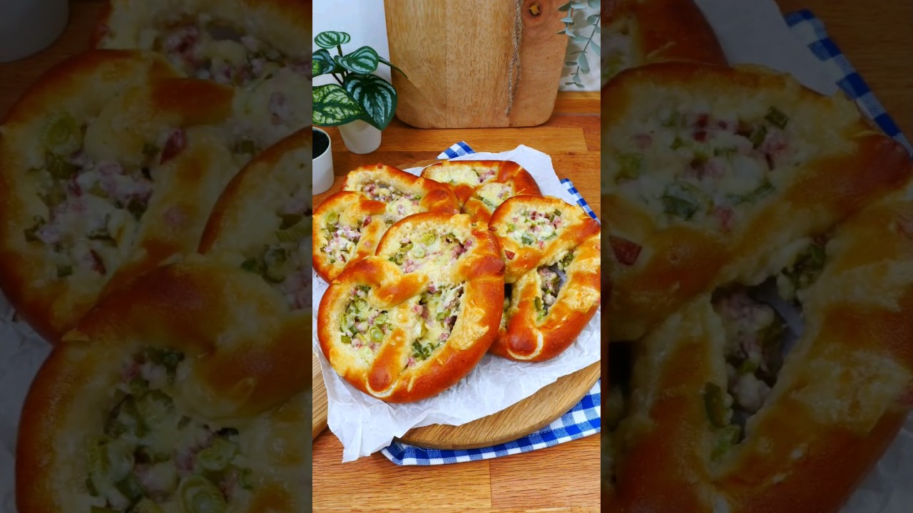 FLAMMKUCHEN BREZELN 😍😍😍 #droetker #flammkuchen #brezel #backen