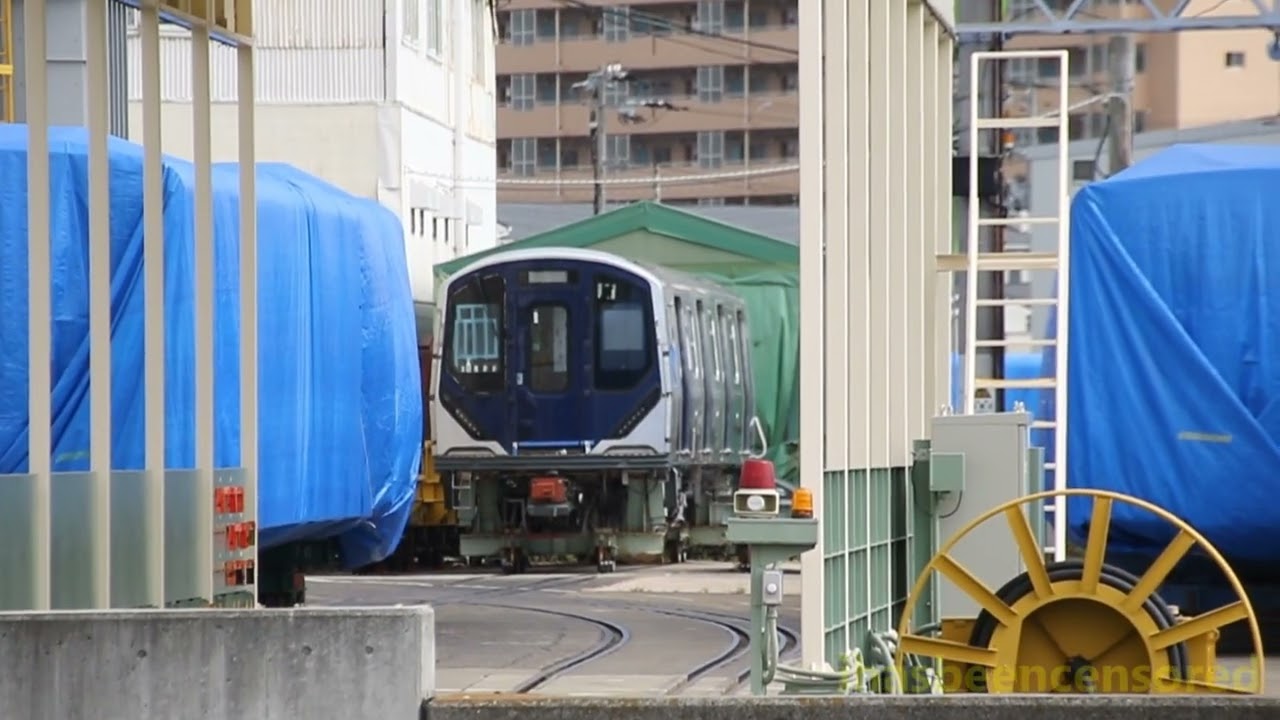 R211 Mockup Car 4256 at Kawasaki Railcar Manufacturing in Hyogo Ward, Kobe, Japan - October 2025