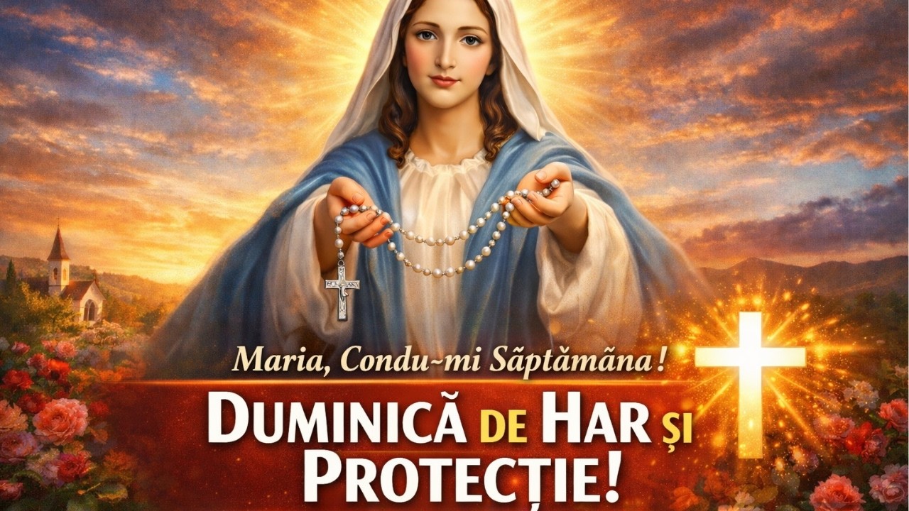 Rozariul Miraculos de Duminică – Marie, Mergi Înaintea Săptămânii Mele! 🙏✨