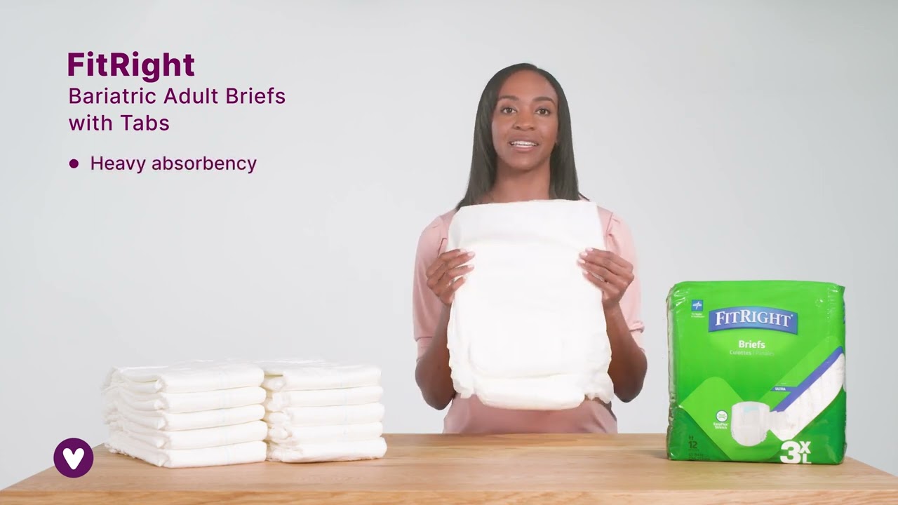 Бариатрические подгузники FitRight для взрослых с вкладышами | Руководство Carewell по уходу за домом