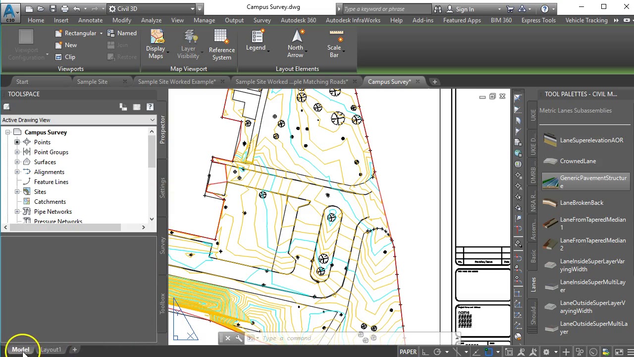 Remove boundary line from Civil3D surface