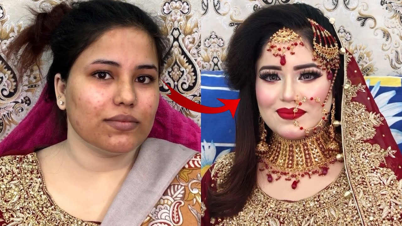 First day bridal makeup tutorial step by step || affordable highlighter for Bridal and party makeup