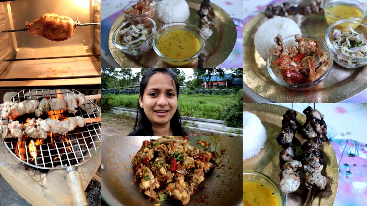 Ethnic Northeast food |chicken stick, chicken boilৰ unique recipe | chitrashree's kitchen & vlogs