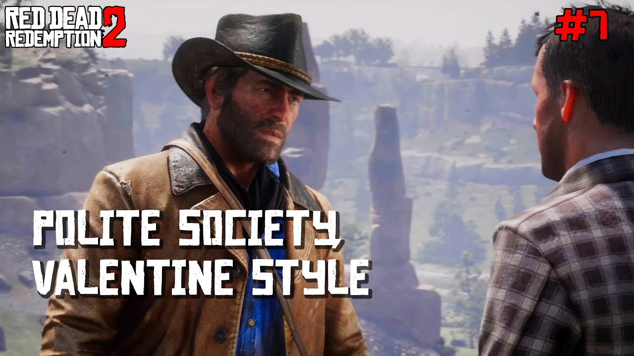 RDR2 - Polite Society, Valentine Style (First Trip to Valentine) | 4K No Commentary