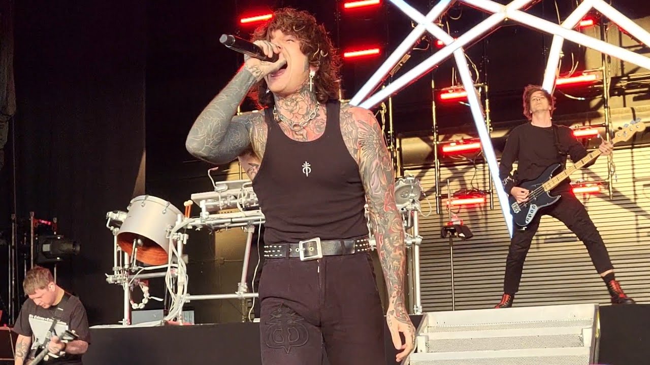 Bring Me the Horizon - Amen - 4K 60fps PIT Railing View 6.27.23 The Woodlands Houston, TX