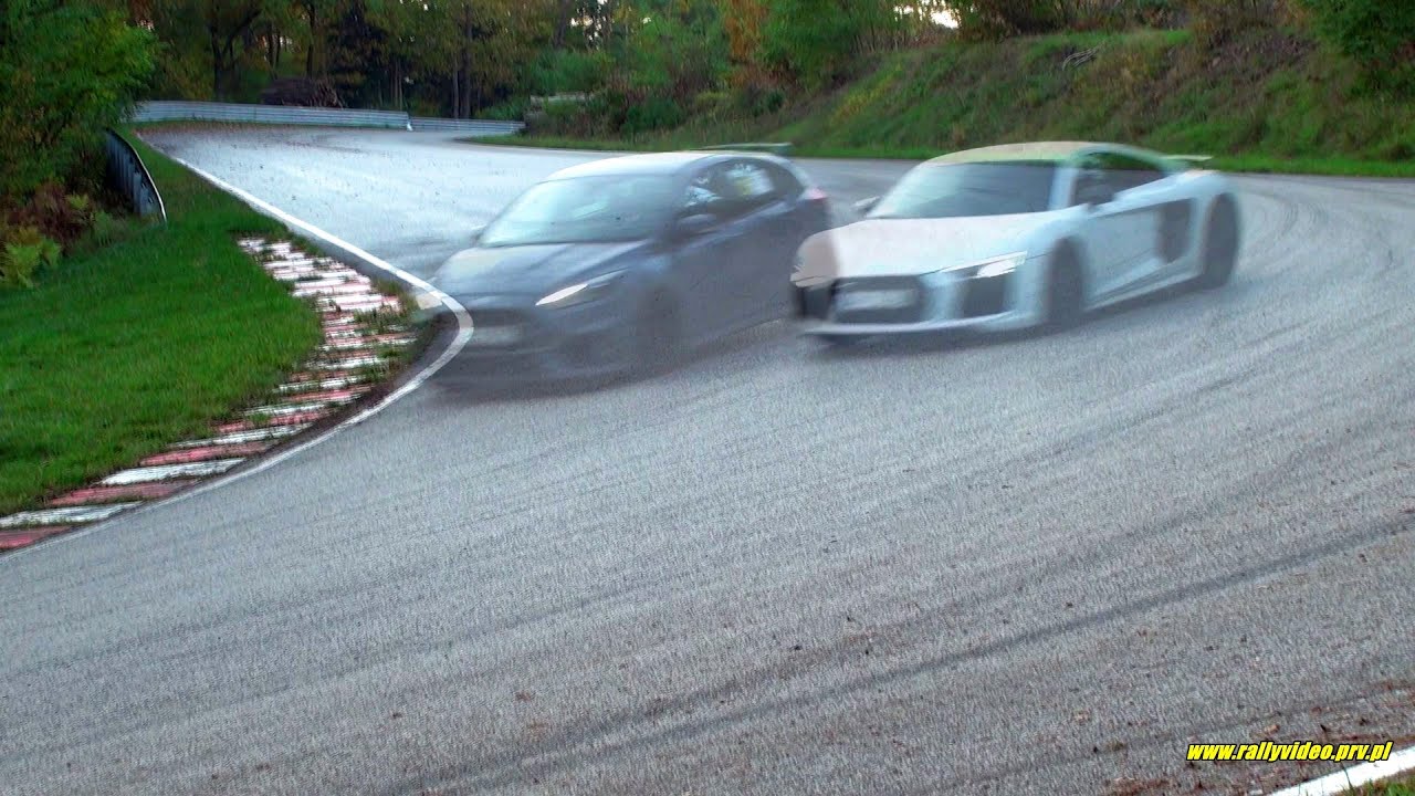 Audi R8 vs Ford Focus RS -  SuperOES 10 Runda Tor Kielce 24-10-2020