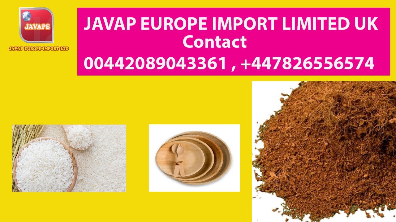 JAVAP Europe Import based in UK |  coconut ,coco peat and Areca plates