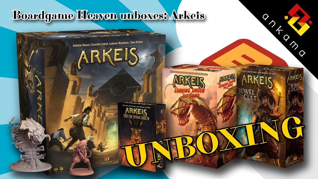 Board Game Heaven Unboxing 189: Arkeis Kickstarter all-in + expansions (Ankama)