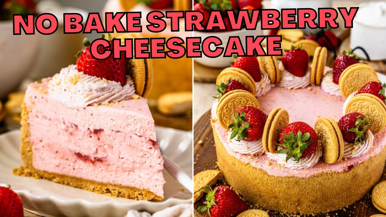 No-Bake Strawberry Cheesecake