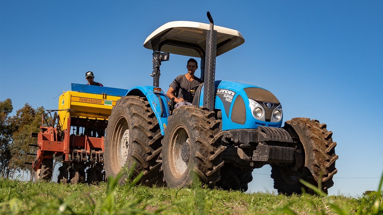 Сеялка Landini Super 8860 Fankhauser 2115 посевная овса 4K