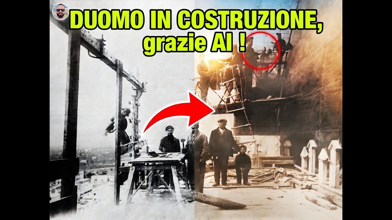 Dentro la costruzione del Duomo Tonti (versione AI)