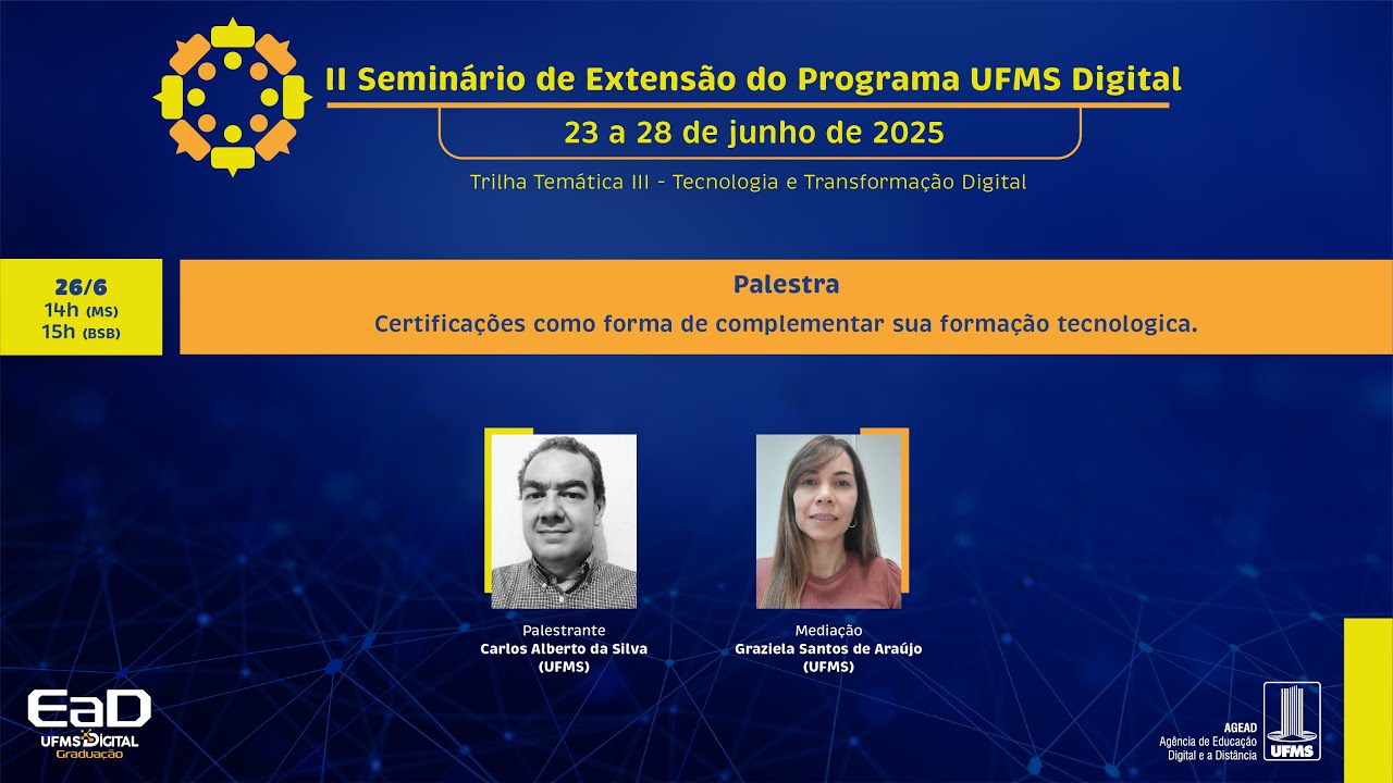 [UFMS Digital] Certificações como forma de complementar a formação tecnológica